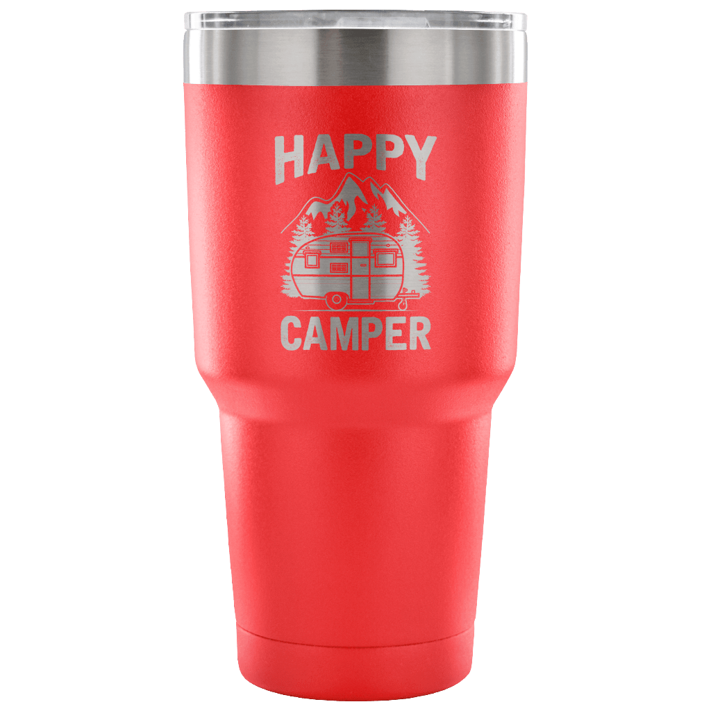 "Happy Camper" Stainless Steel Tumbler
