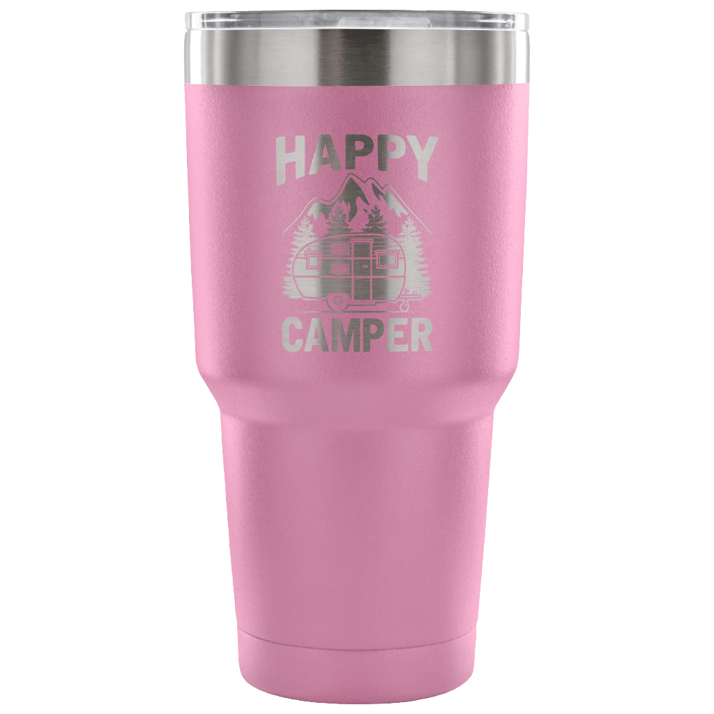 "Happy Camper" Stainless Steel Tumbler
