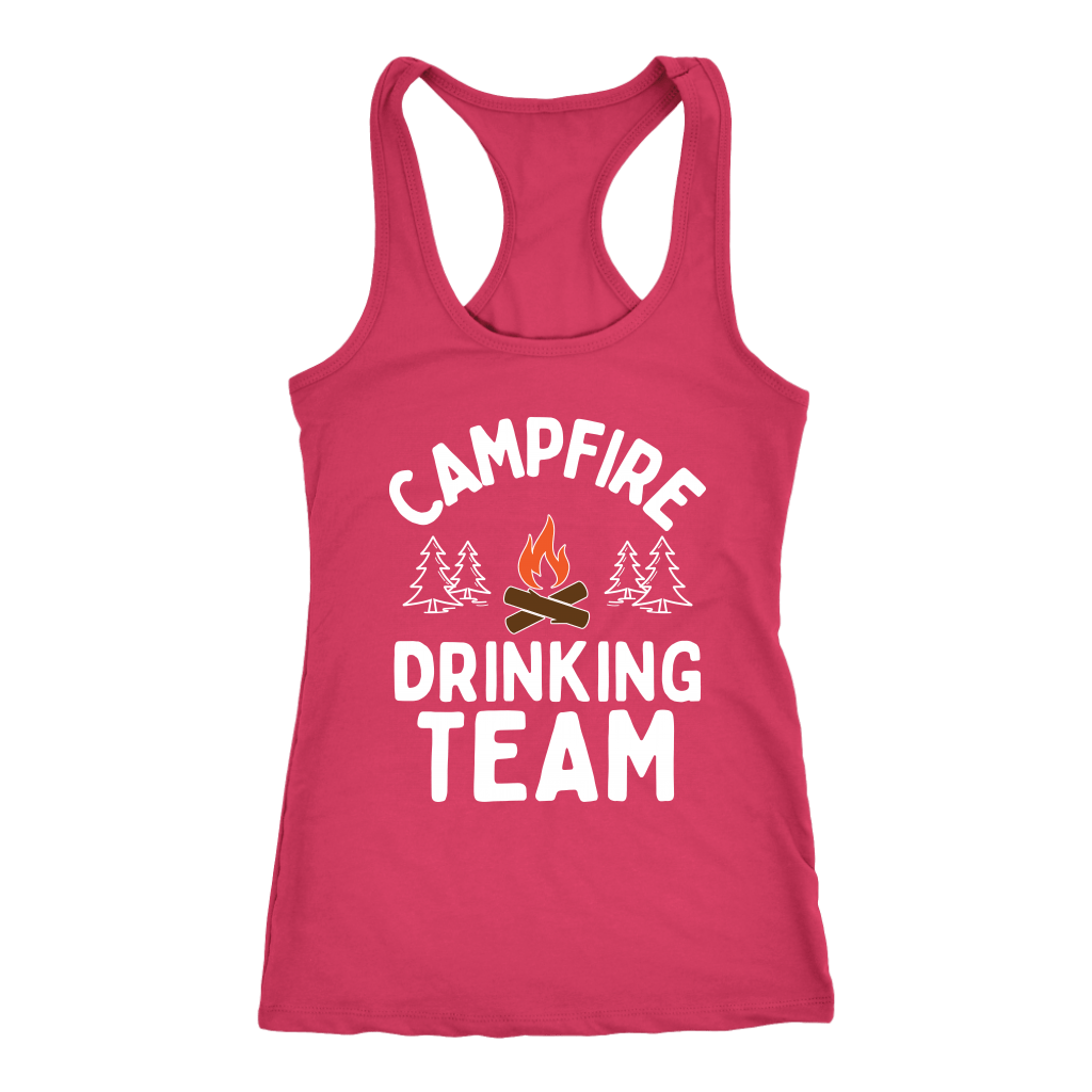 Funny "Campfire Drinking Team" - Tank Tops