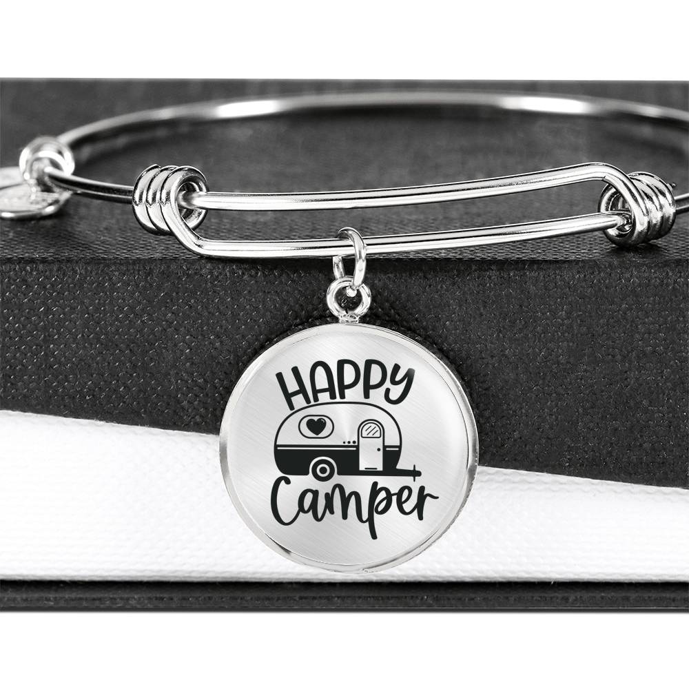 "Happy Camper" Bangle Bracelet