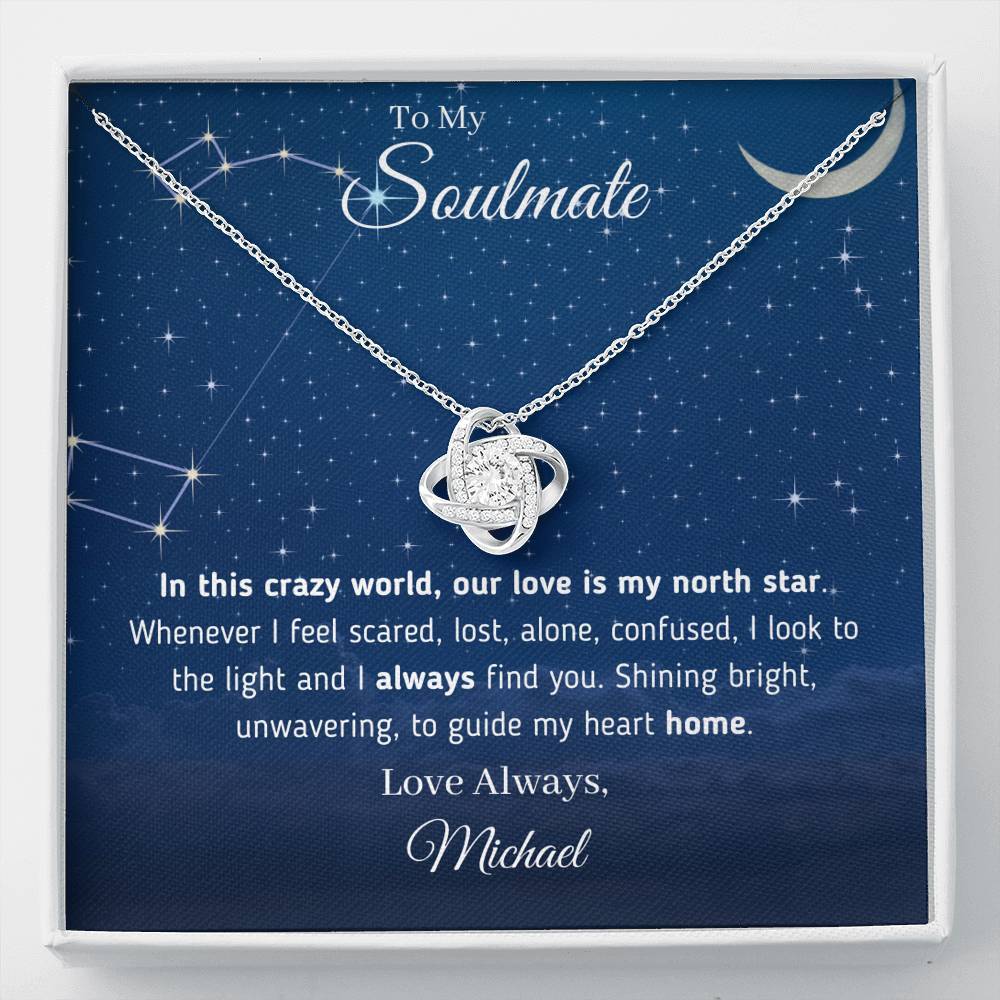🌟 "To My Soulmate - Our Love Is My North Star" Necklace 🌟