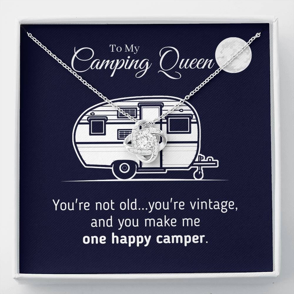 "To My Camping Queen - You're Not Old You're Vintage" - Necklace