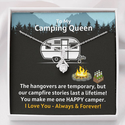 To My Camping Queen - Our Campfire Stories Last a Lifetime - Necklace