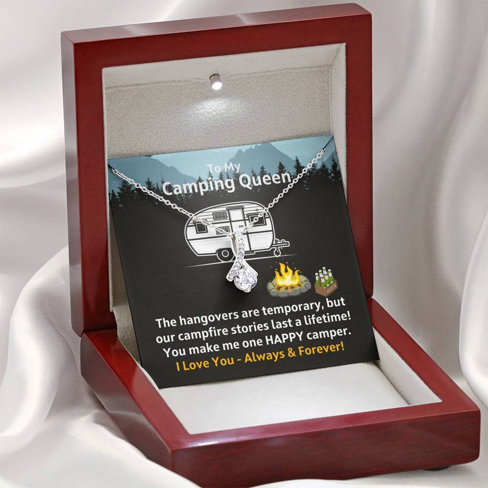 To My Camping Queen - Our Campfire Stories Last a Lifetime - Necklace