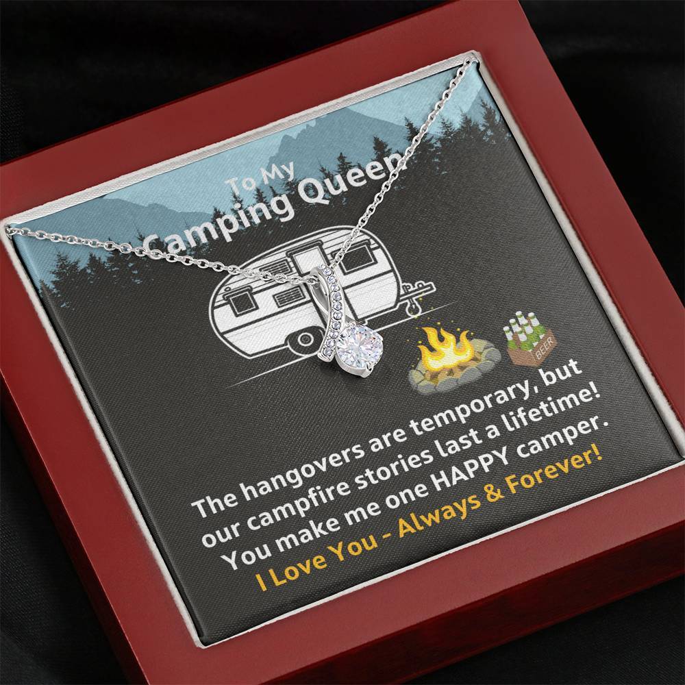 To My Camping Queen - Our Campfire Stories Last a Lifetime - Necklace