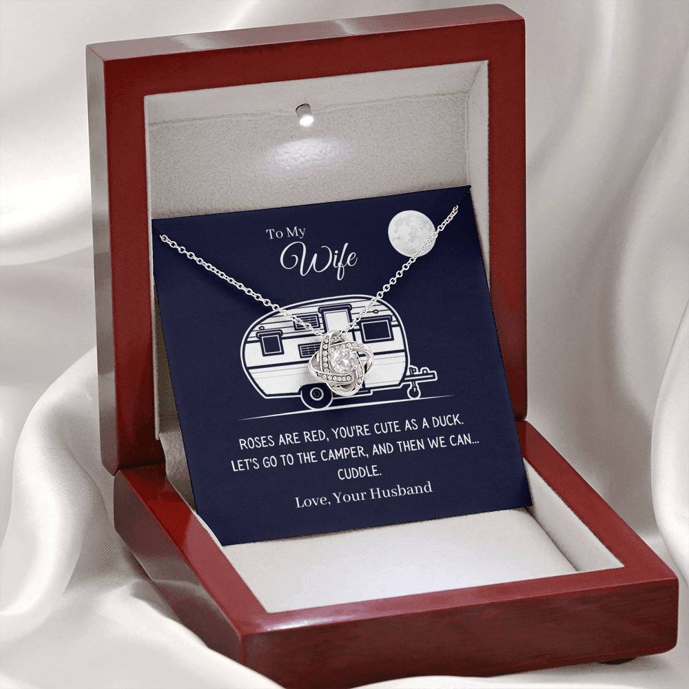 Funny "To My Wife - Let's Go To The Camper" Necklace