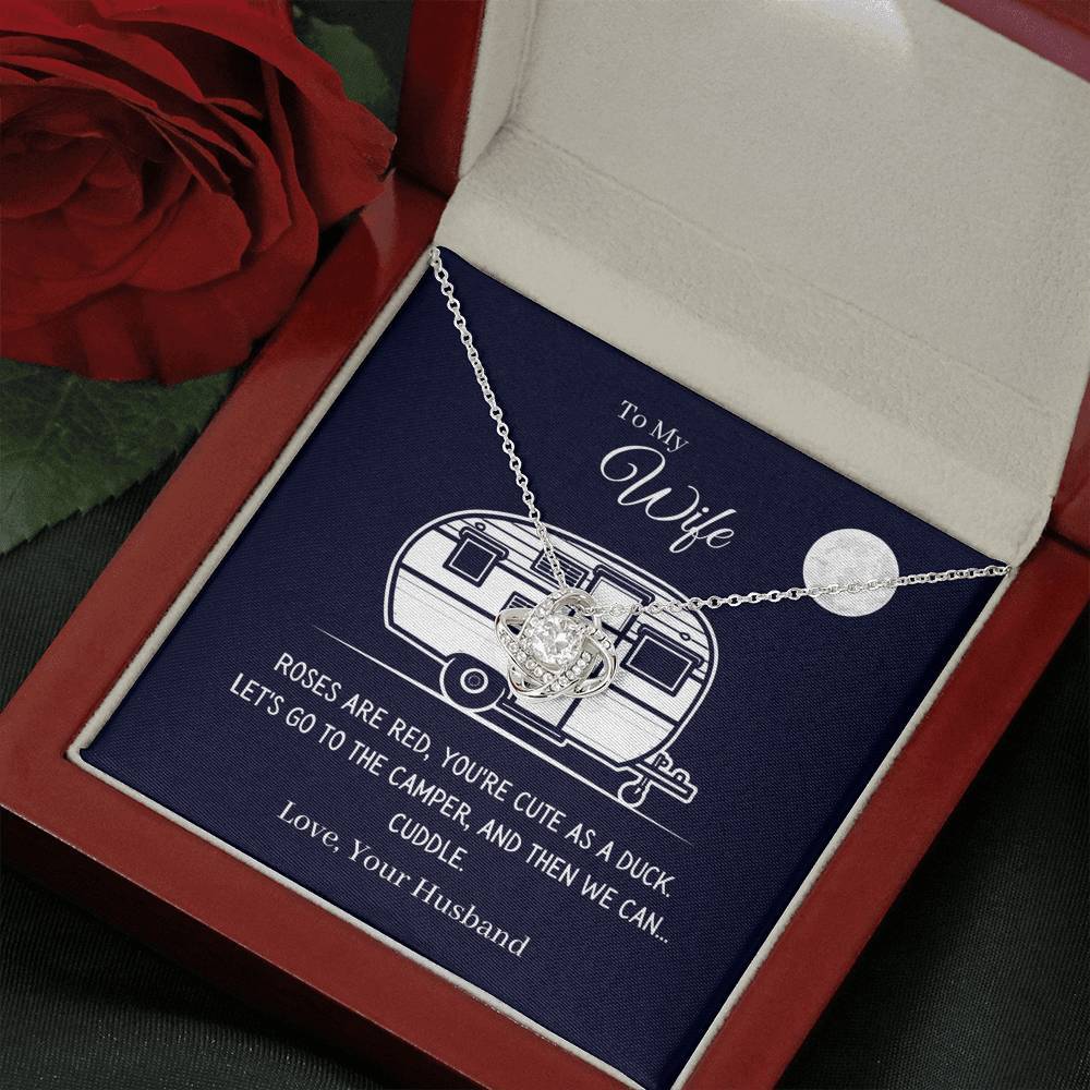 Funny "To My Wife - Let's Go To The Camper" Necklace