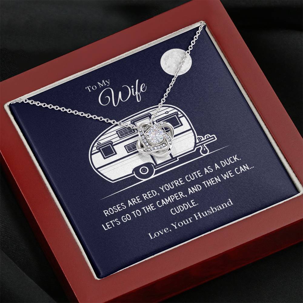 Funny "To My Wife - Let's Go To The Camper" Necklace