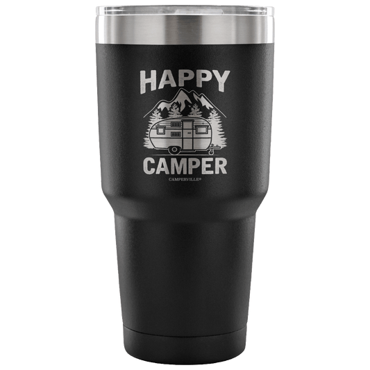 "Happy Camper" Stainless Steel Tumbler