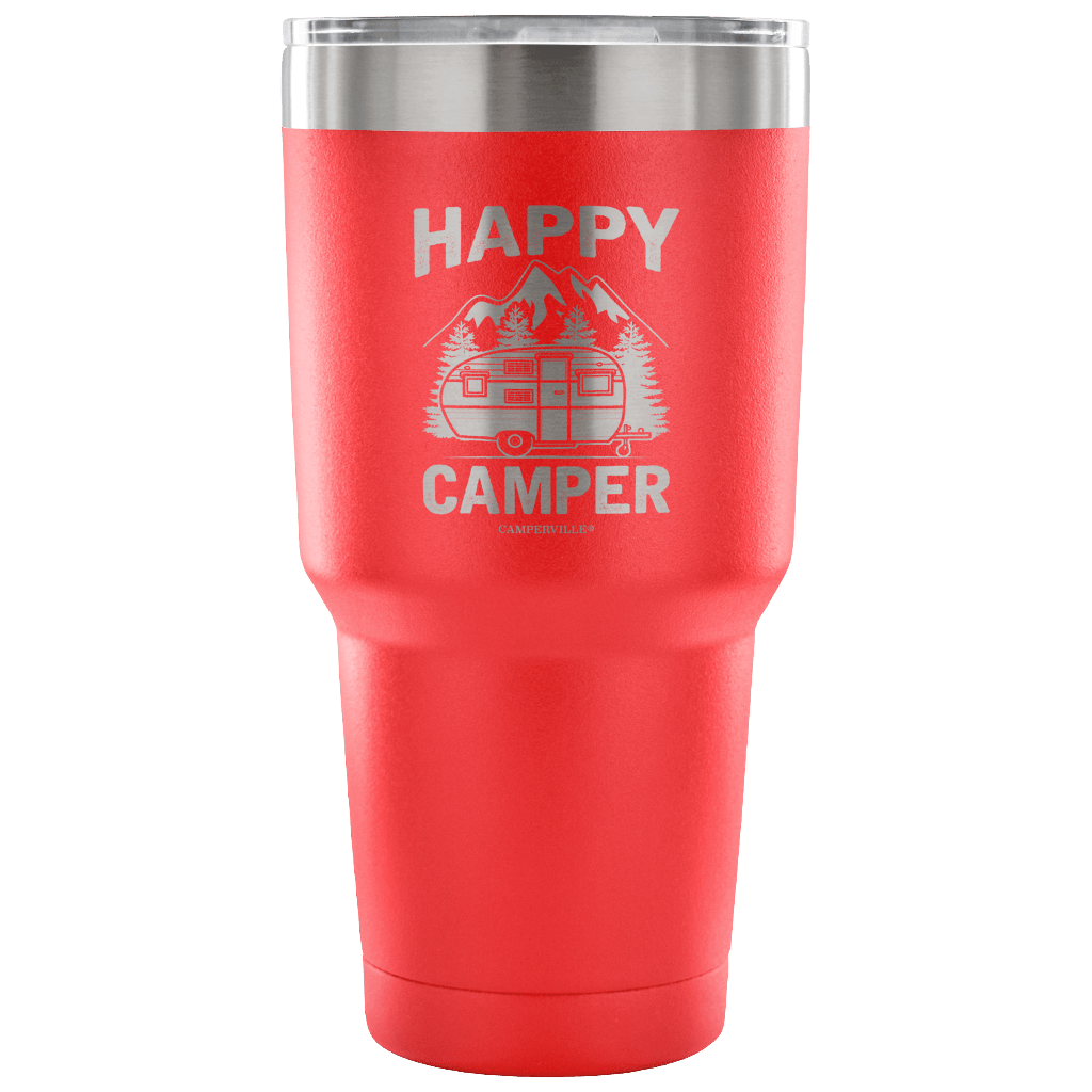 "Happy Camper" Stainless Steel Tumbler