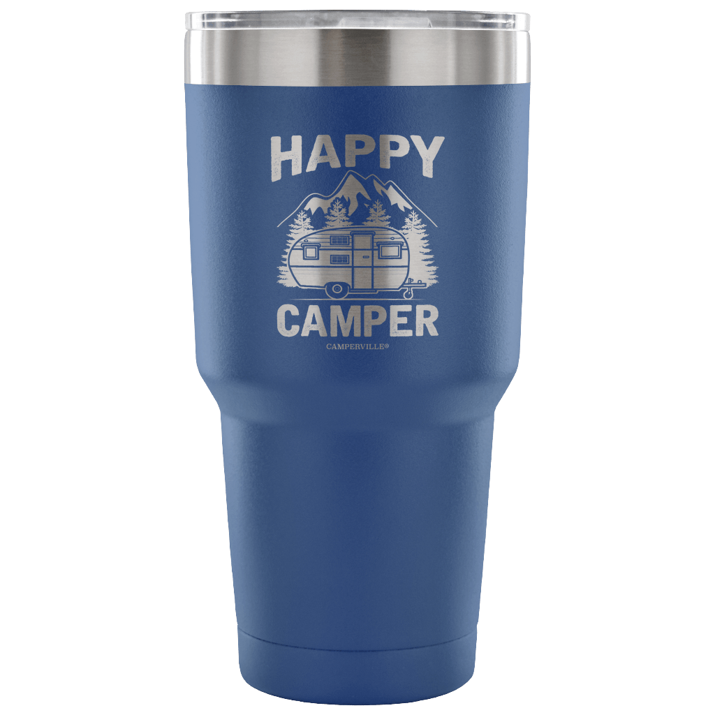 "Happy Camper" Stainless Steel Tumbler