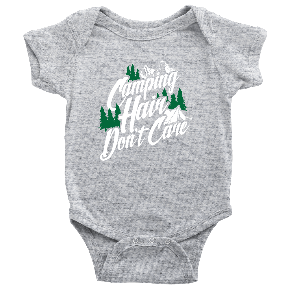 "Camping Hair Don't Care" Onesie