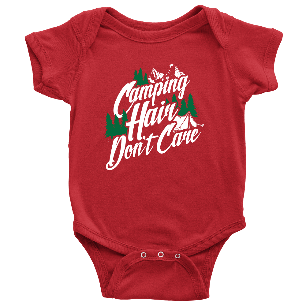 "Camping Hair Don't Care" Onesie