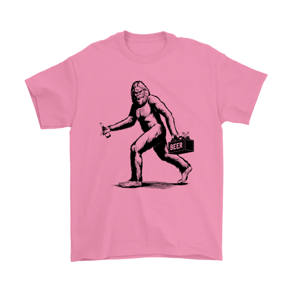 Funny "Sasquatch Stealing Beer" T-Shirts and Hoodies