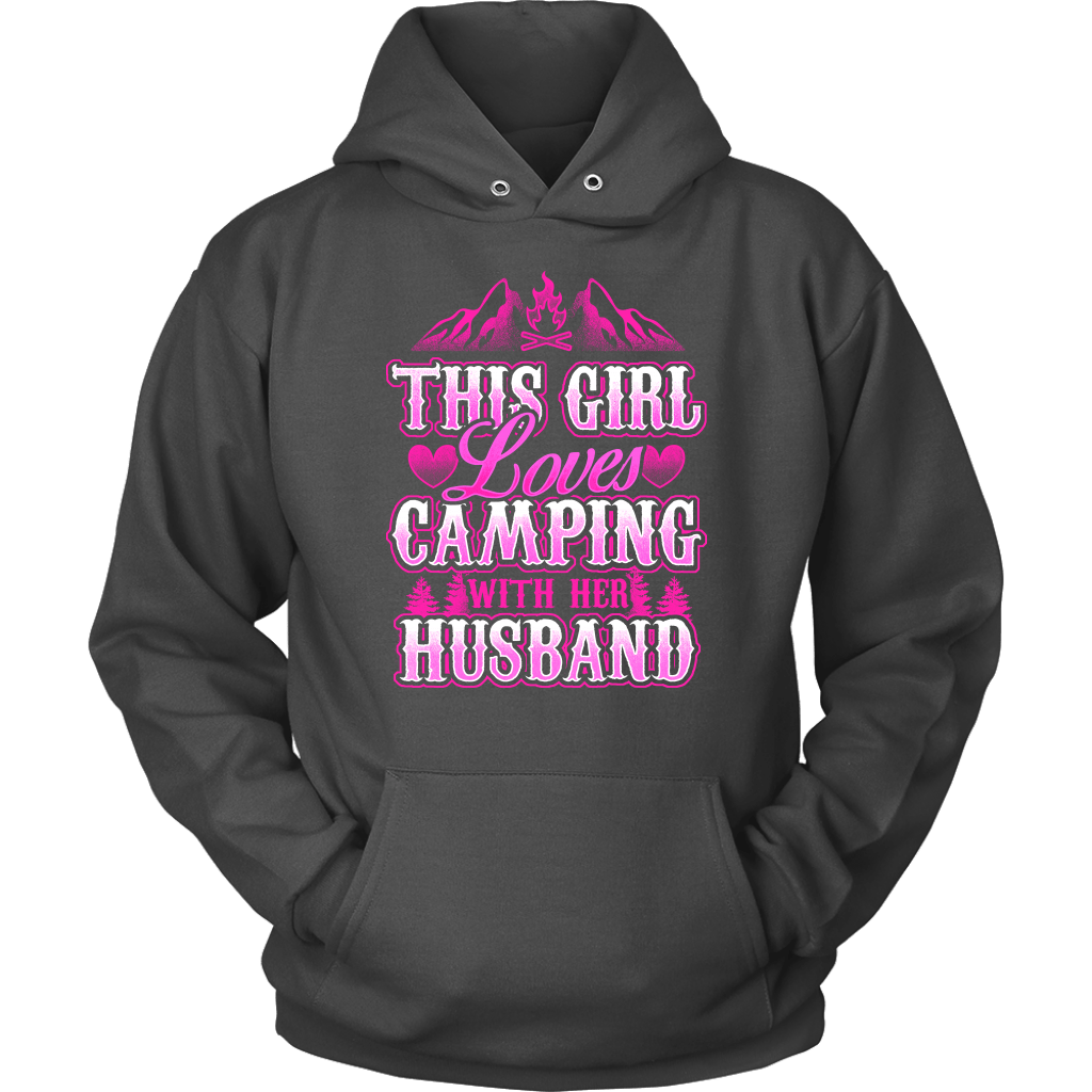 "This Girl Loves Camping With Her Husband" - Shirts and Hoodies