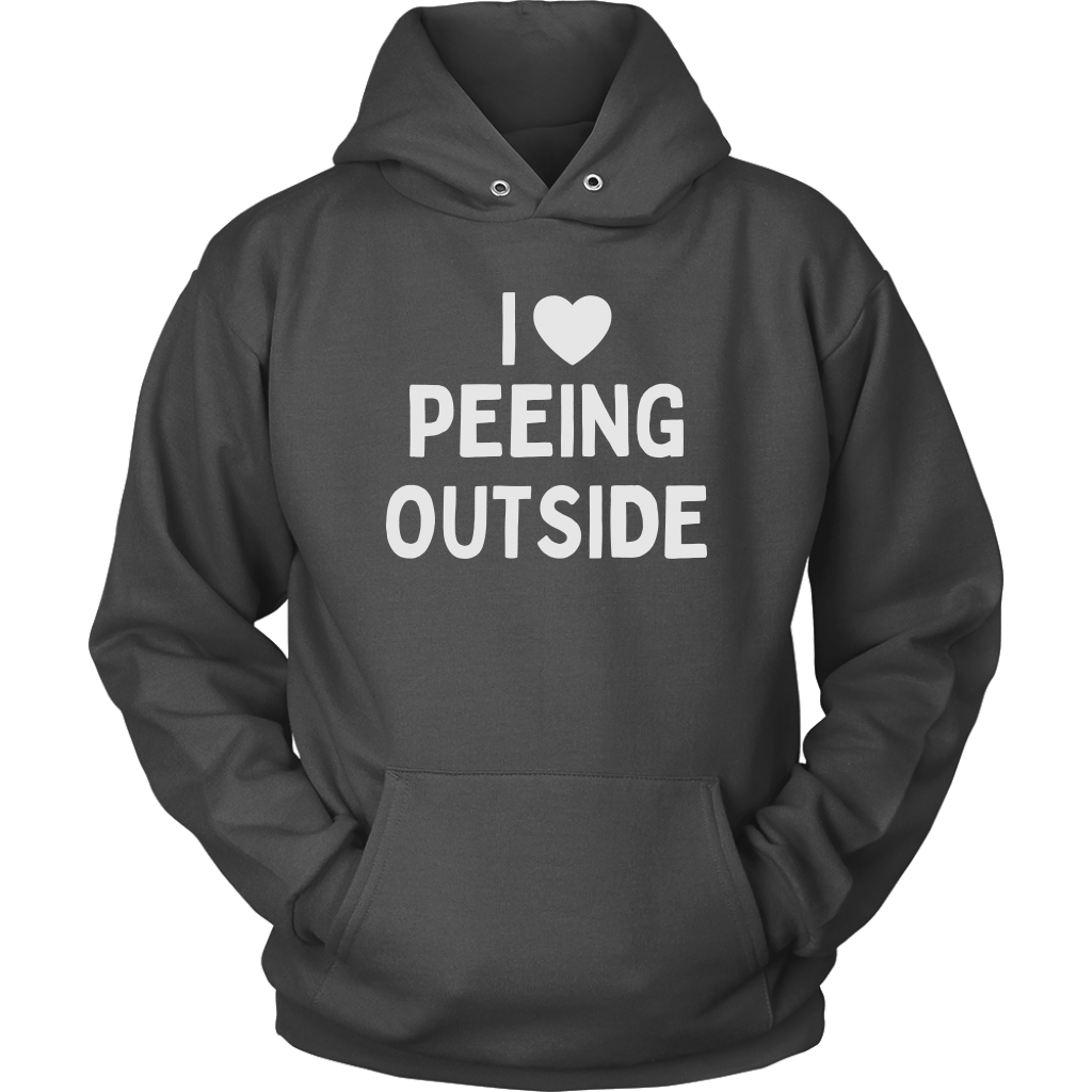 Funny "I Love Peeing Outside" Camping Shirts and Hoodies (No Campfire)