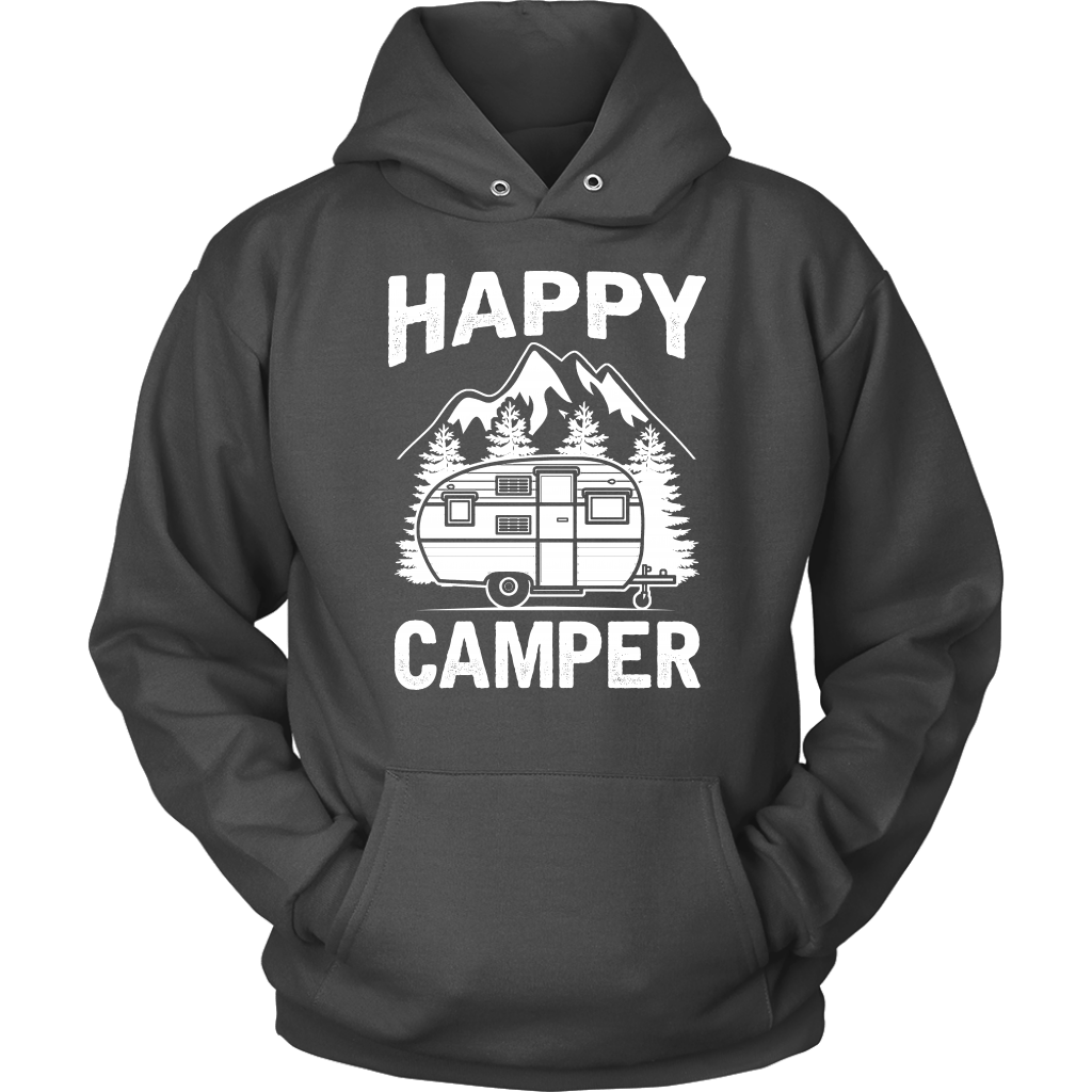 "Happy Camper" Trailer - Shirts and Hoodies