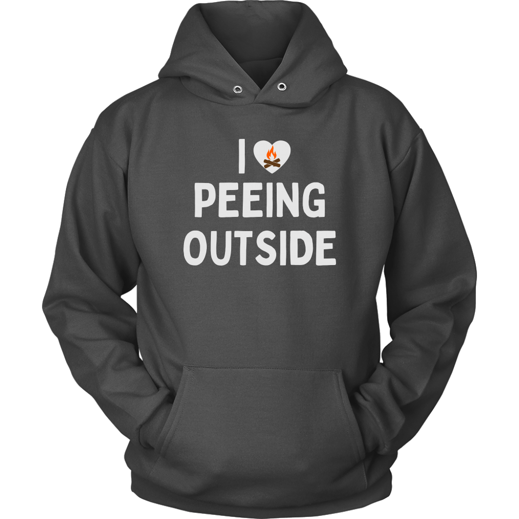 "I Love Peeing Outside" Funny Camping Shirts and Hoodies