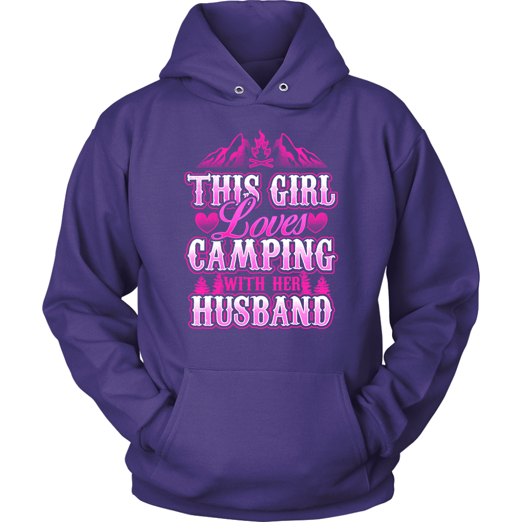 "This Girl Loves Camping With Her Husband" - Shirts and Hoodies