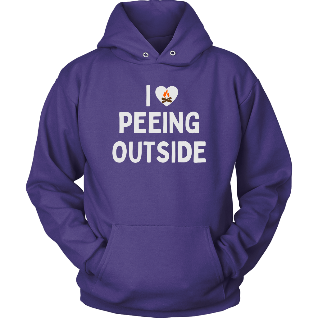 "I Love Peeing Outside" Funny Camping Shirts and Hoodies