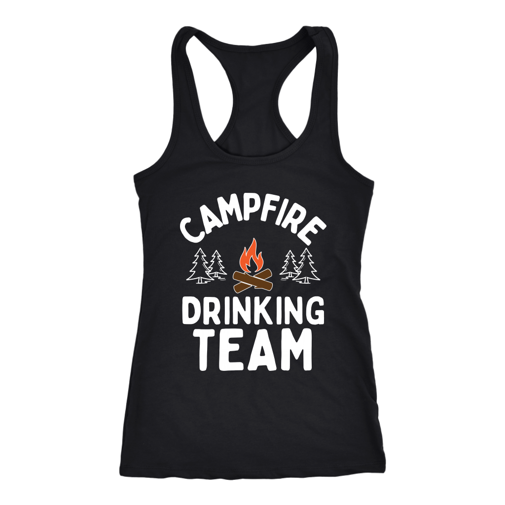 Funny "Campfire Drinking Team" - Tank Tops