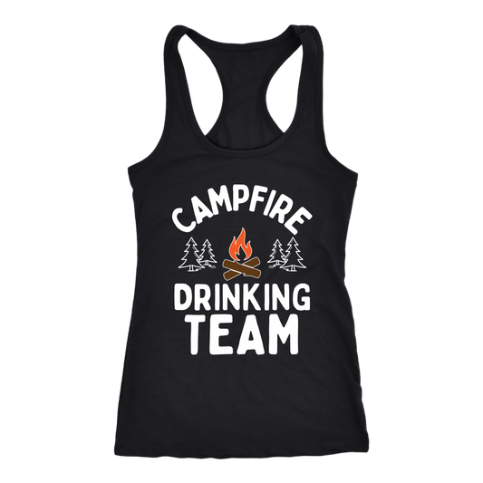 Funny "Campfire Drinking Team" - Tank Tops