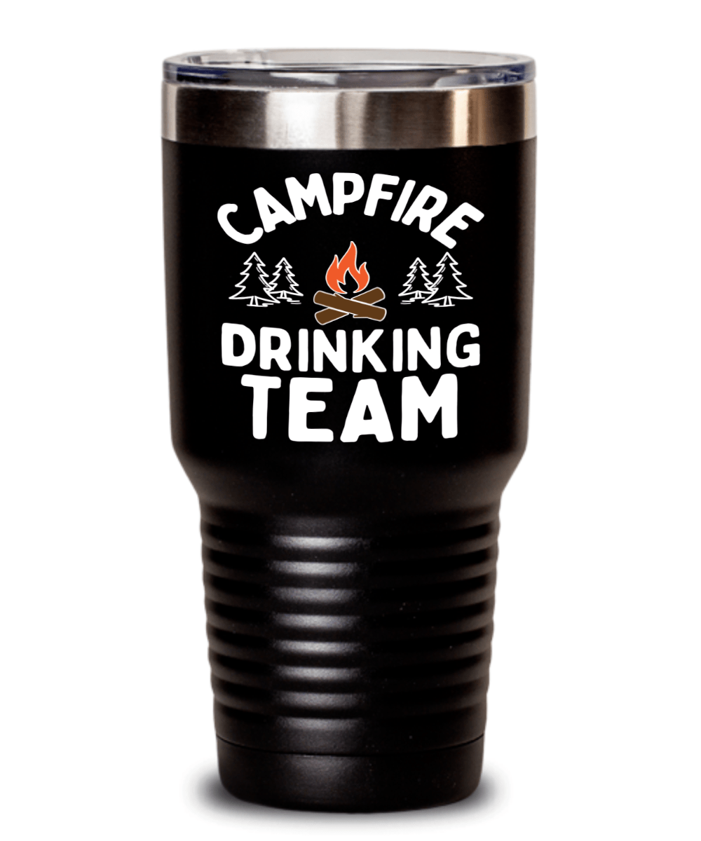 Life Is Good Wake Up Campfire 30 oz Stainless Steel Tumbler with Lid