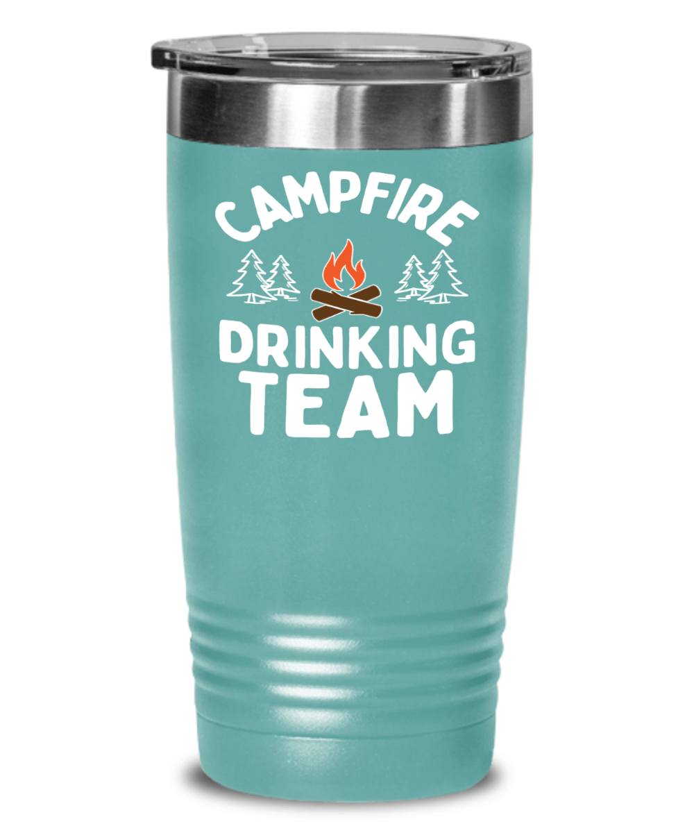 "Campfire Drinking Team" Funny Camping Tumbler