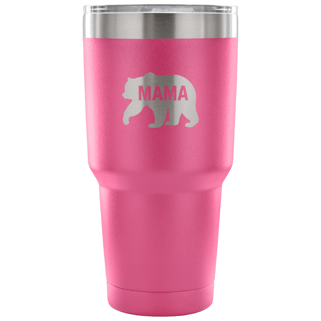 Hand-Crafted "Mama Bear" Stainless Steel Tumbler