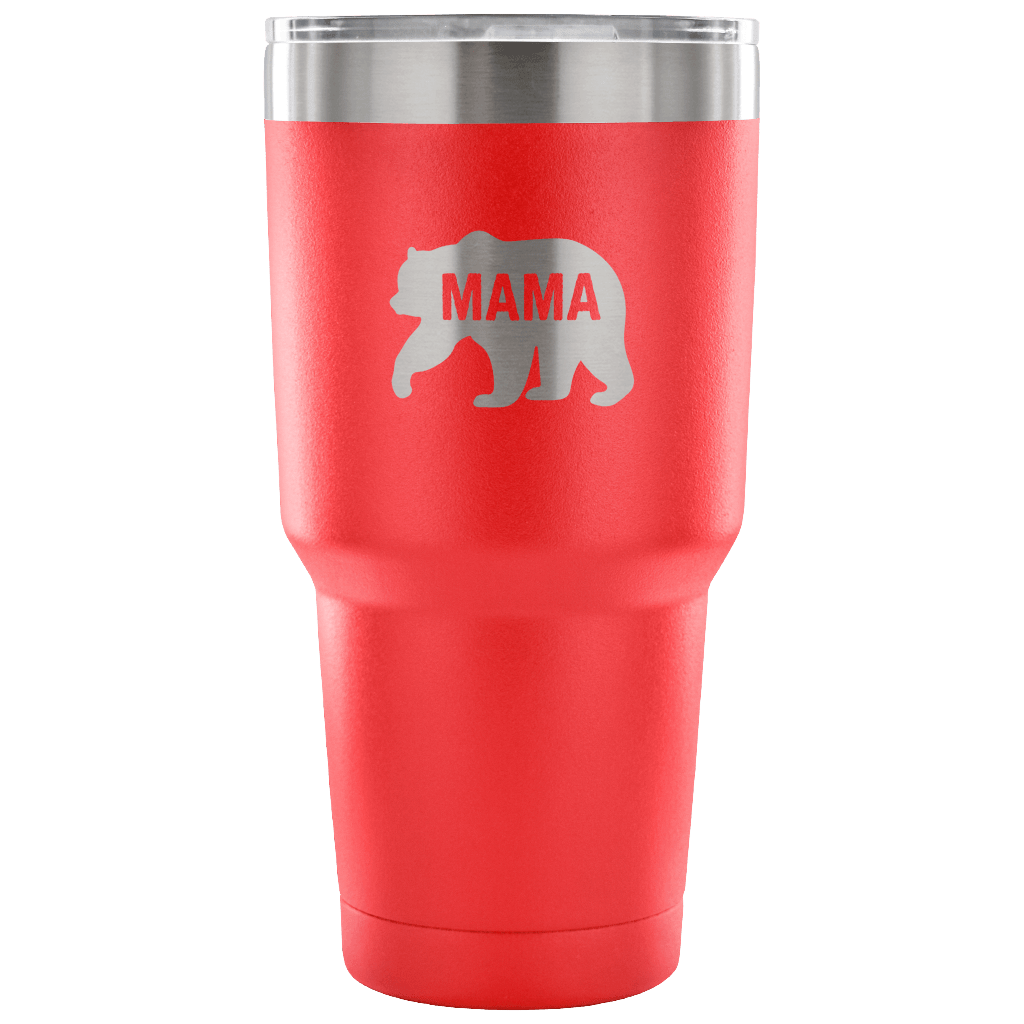 Hand-Crafted "Mama Bear" Stainless Steel Tumbler