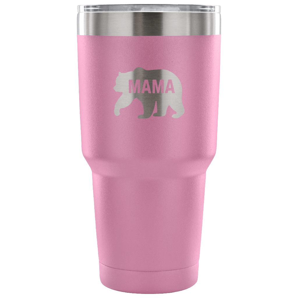 Hand-Crafted "Mama Bear" Stainless Steel Tumbler