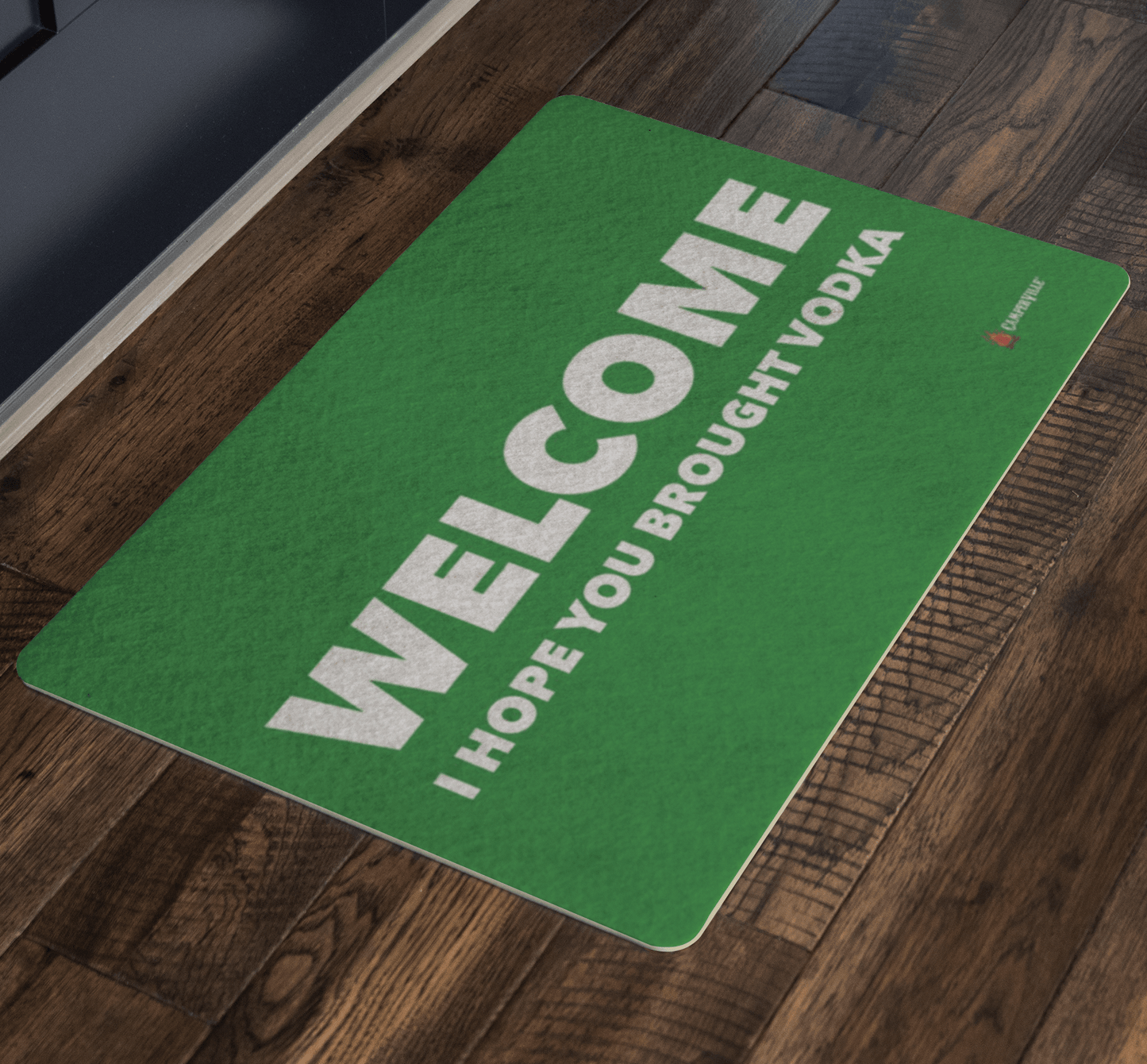 "Welcome - I Hope You Brought Vodka" Doormat
