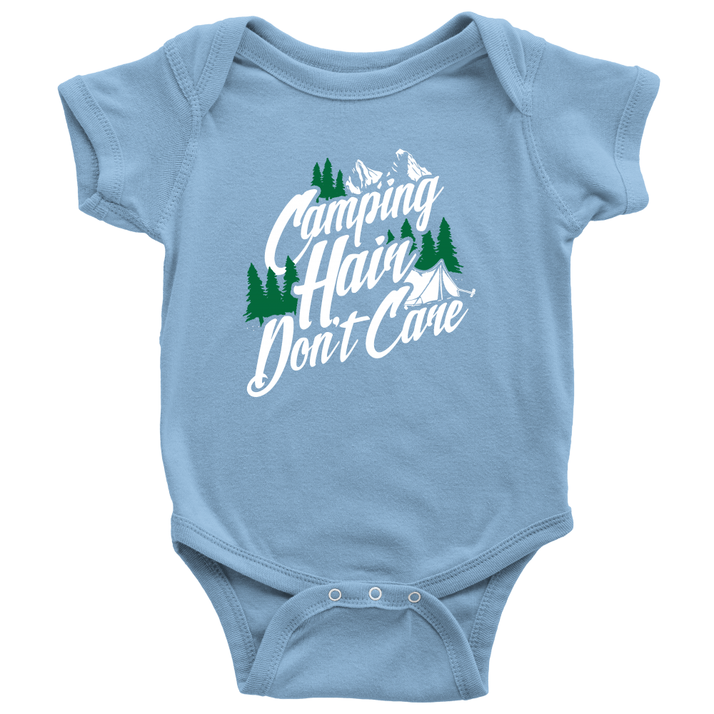 "Camping Hair Don't Care" Onesie