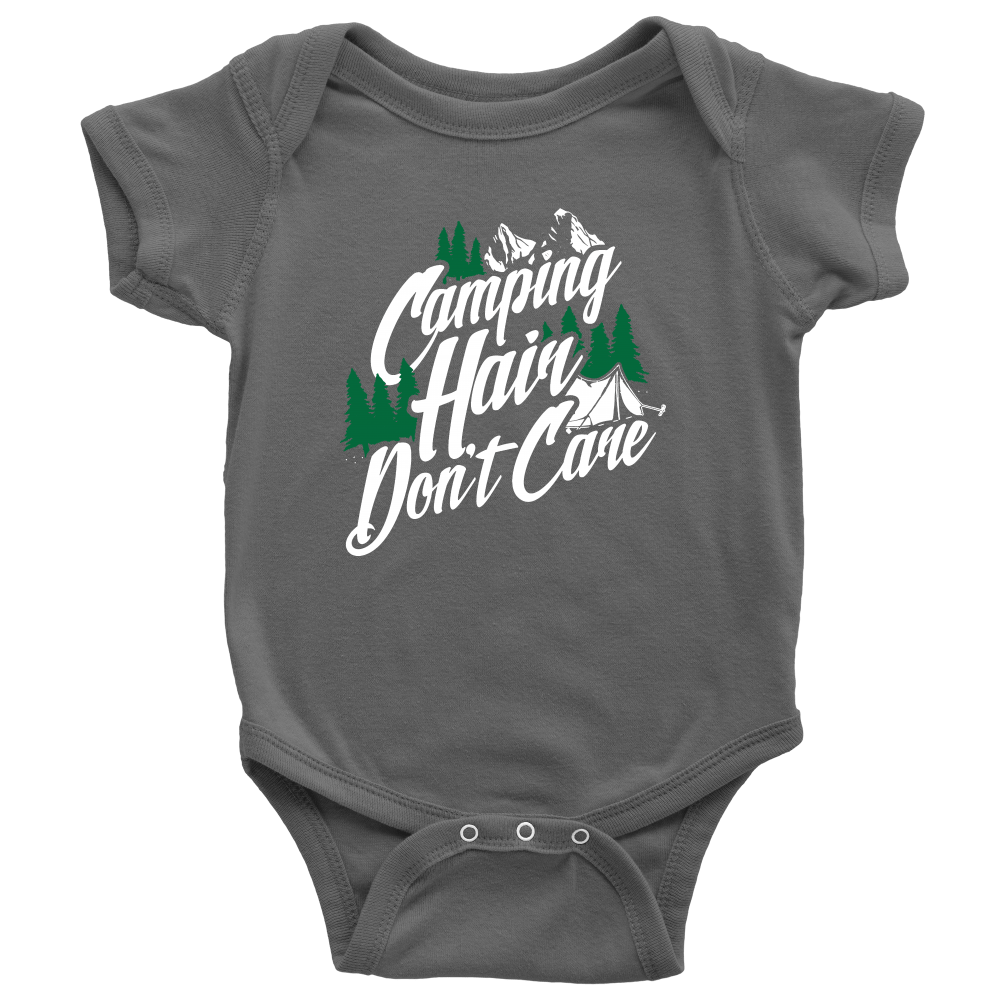 "Camping Hair Don't Care" Onesie
