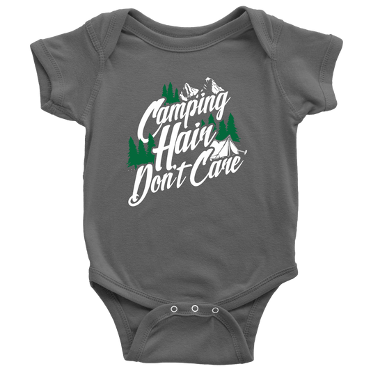 "Camping Hair Don't Care" Onesie