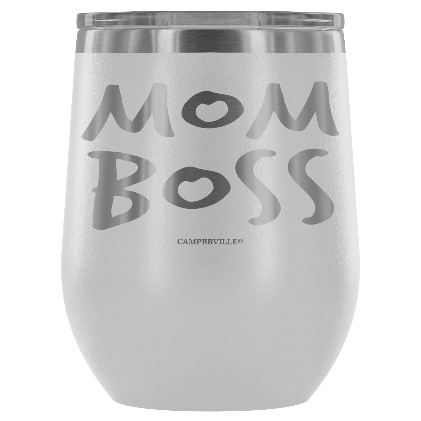 "Mom Boss" Stemless Wine Cup
