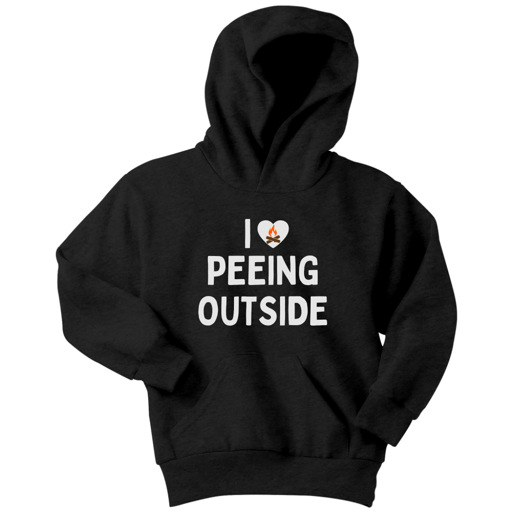 Funny I Love Peeing Outside Camping Kids Shirts and Hoodies