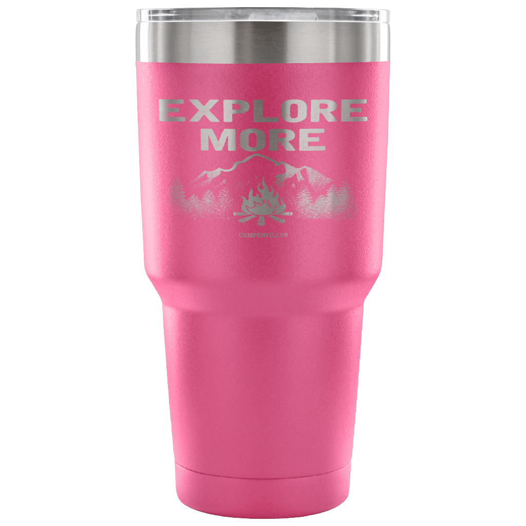 "Explore More" - Stainless Steel Tumbler