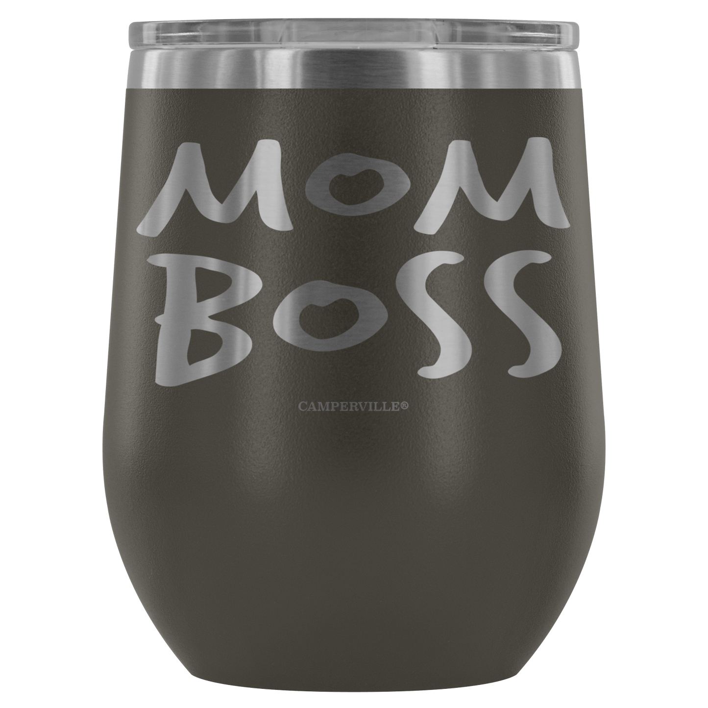 "Mom Boss" Stemless Wine Cup