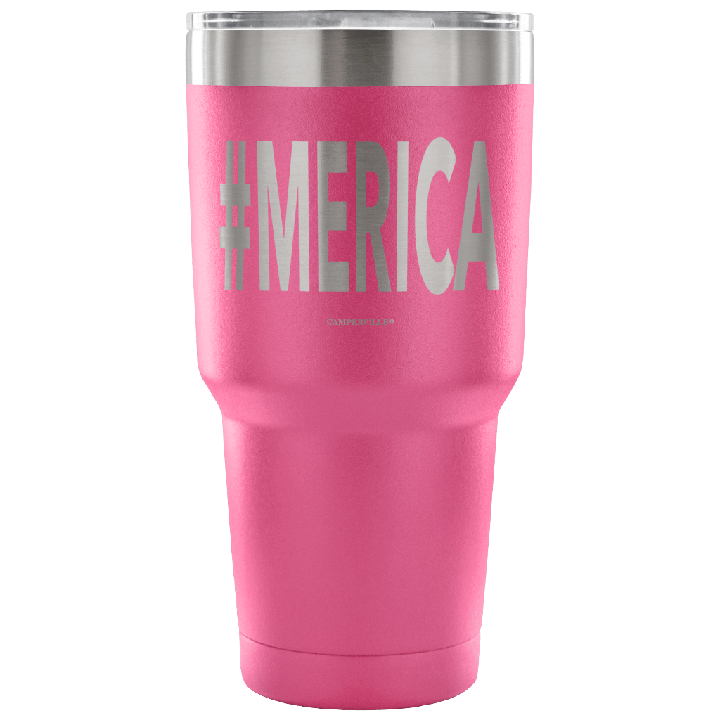 Hashtag "Merica" - Stainless Steel Tumbler