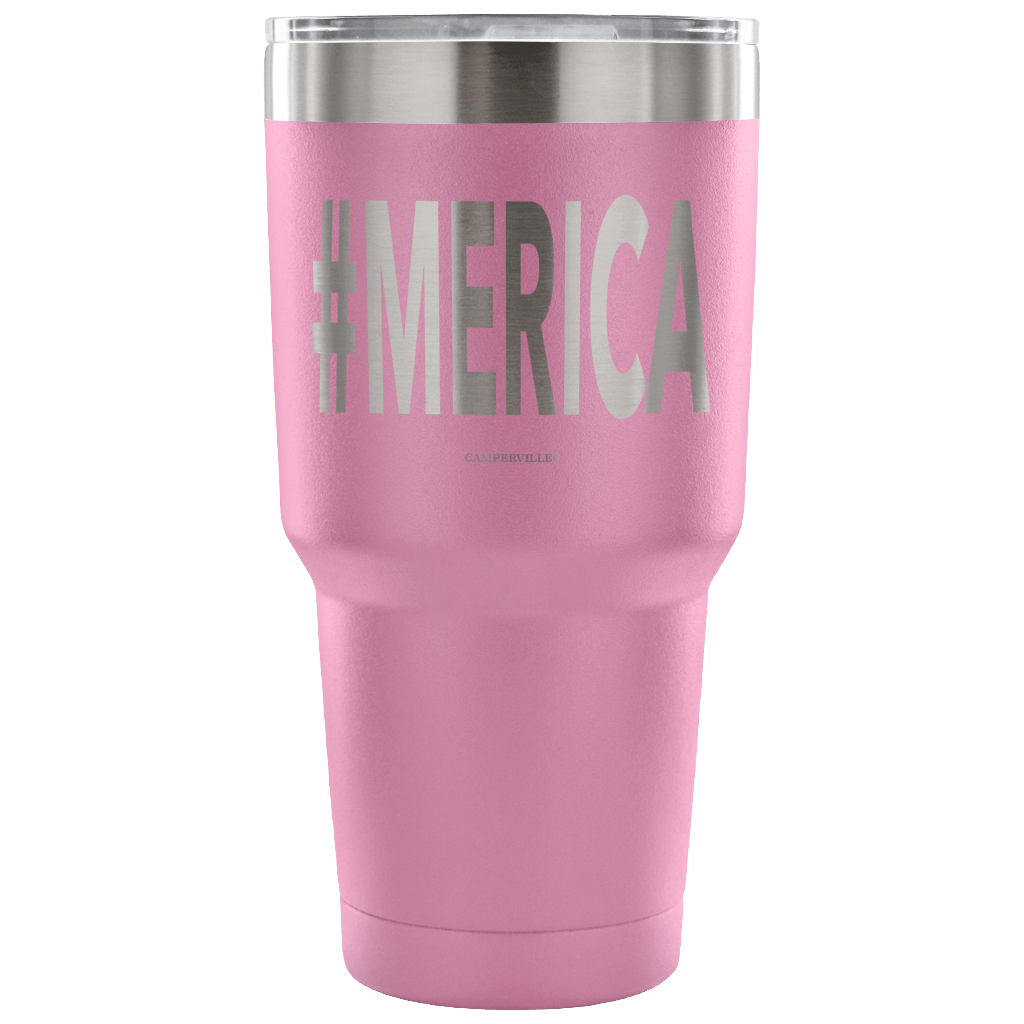 Hashtag "Merica" - Stainless Steel Tumbler