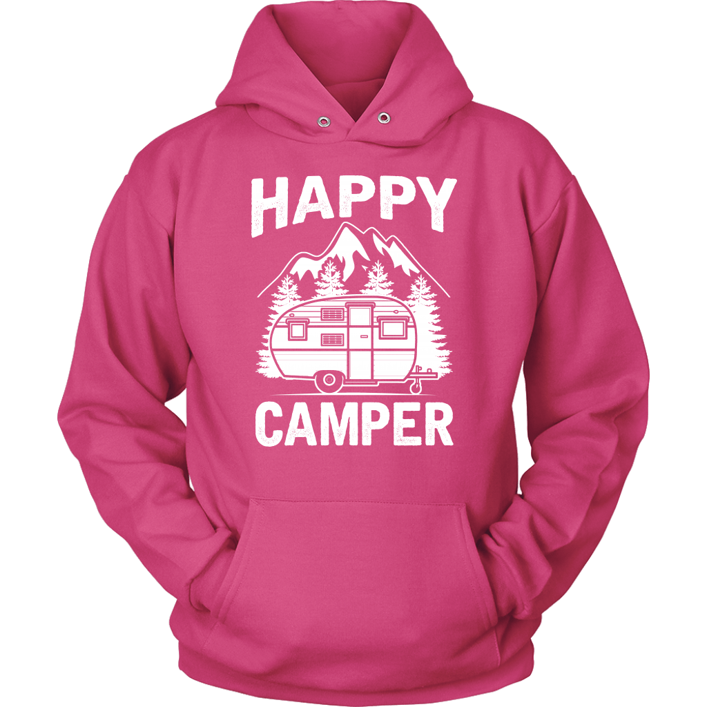 "Happy Camper" Trailer - Shirts and Hoodies