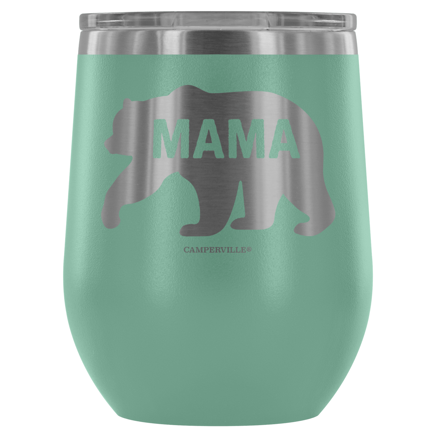 "Mama Bear" - Stemless Wine Cup