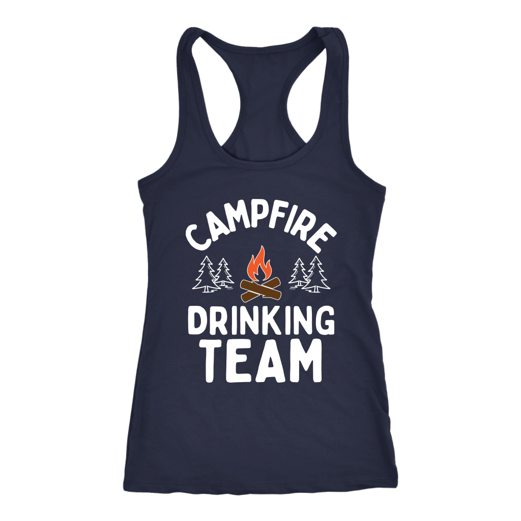 Funny "Campfire Drinking Team" - Tank Tops
