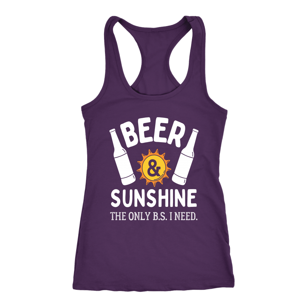 "Beer and Sunshine - The Only B.S. I Need" Shirts and Hoodies
