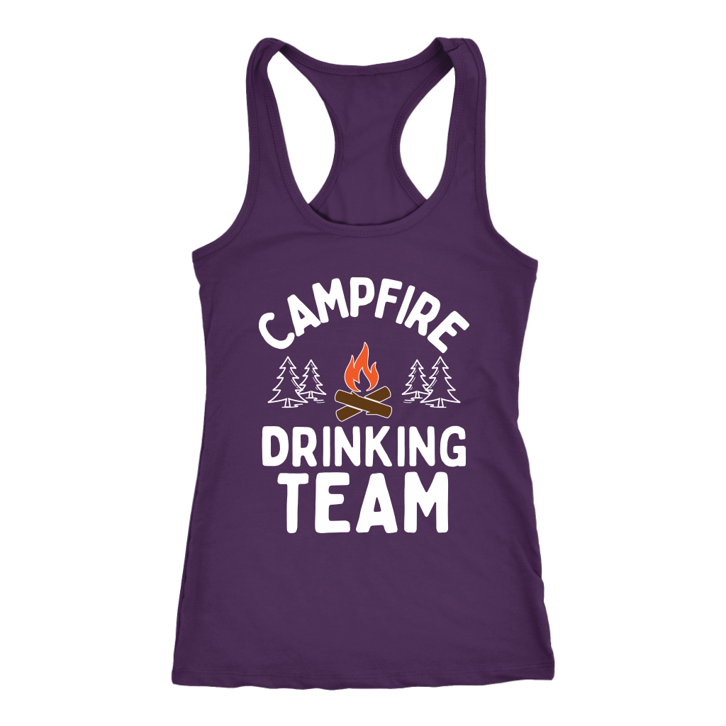 Funny "Campfire Drinking Team" - Tank Tops
