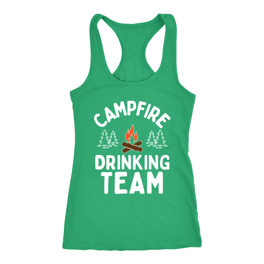 Funny "Campfire Drinking Team" - Tank Tops