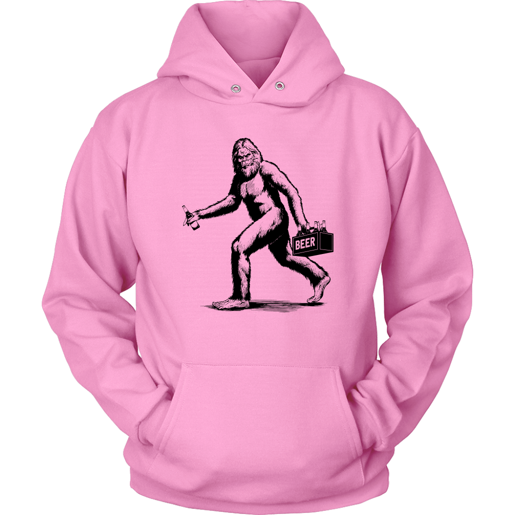 Funny "Sasquatch Stealing Beer" T-Shirts and Hoodies