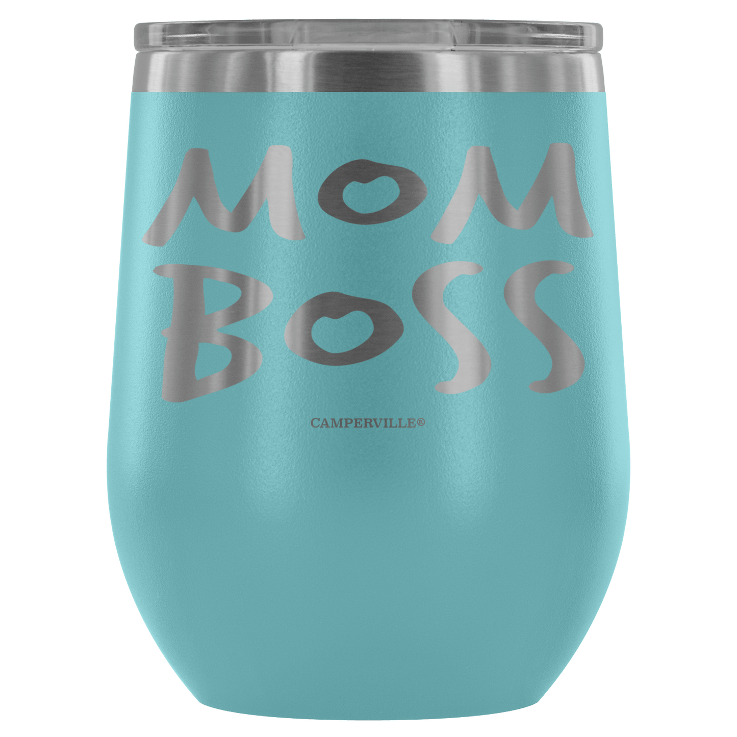 "Mom Boss" Stemless Wine Cup