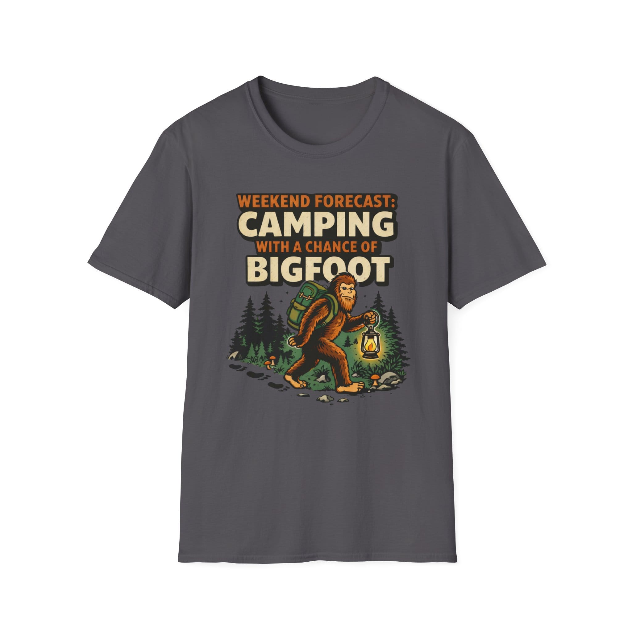 Weekend Forecast Camping With A Chance Of Bigfoot T-Shirt